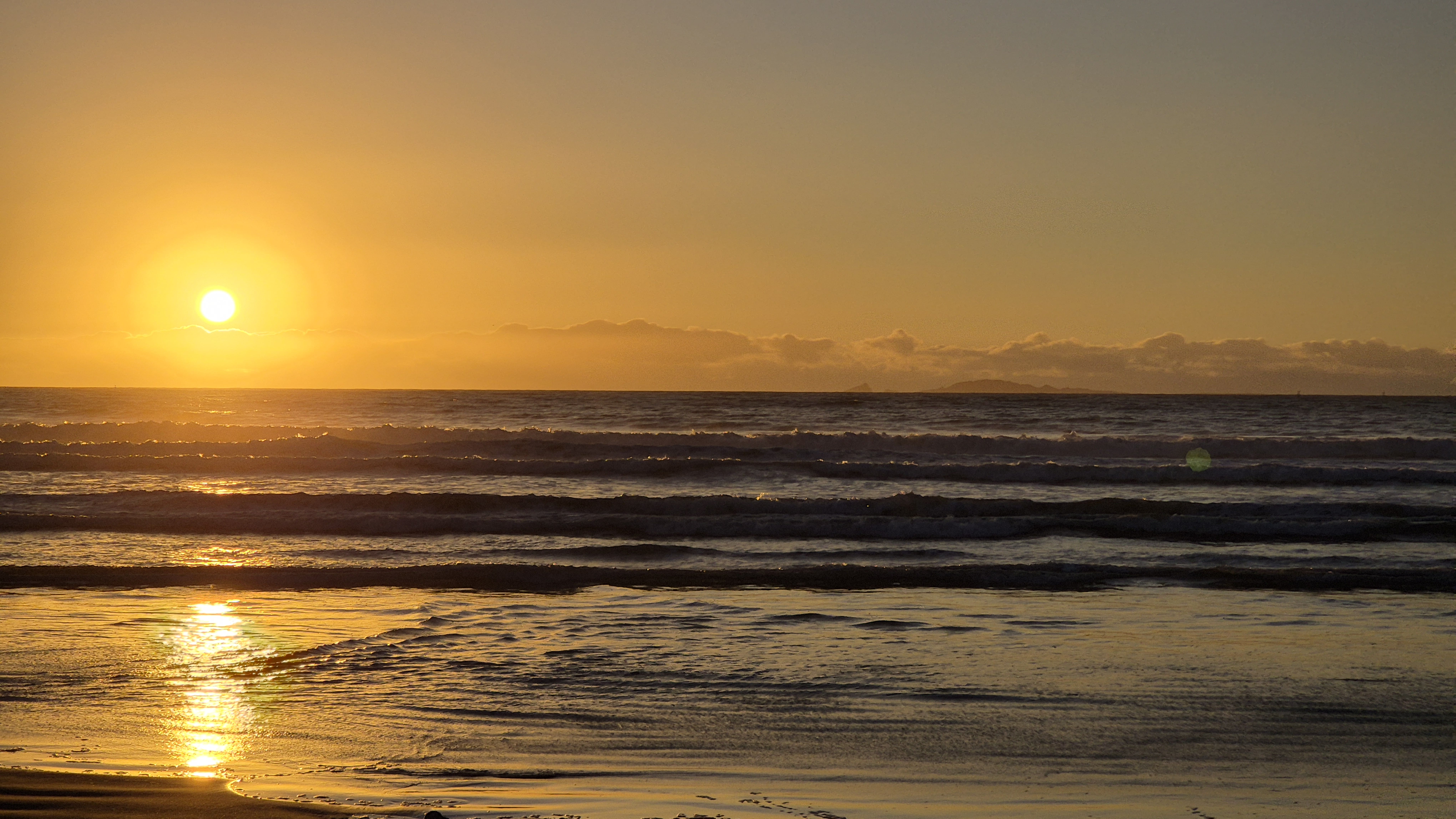 Atardecer en el océano Pacífico